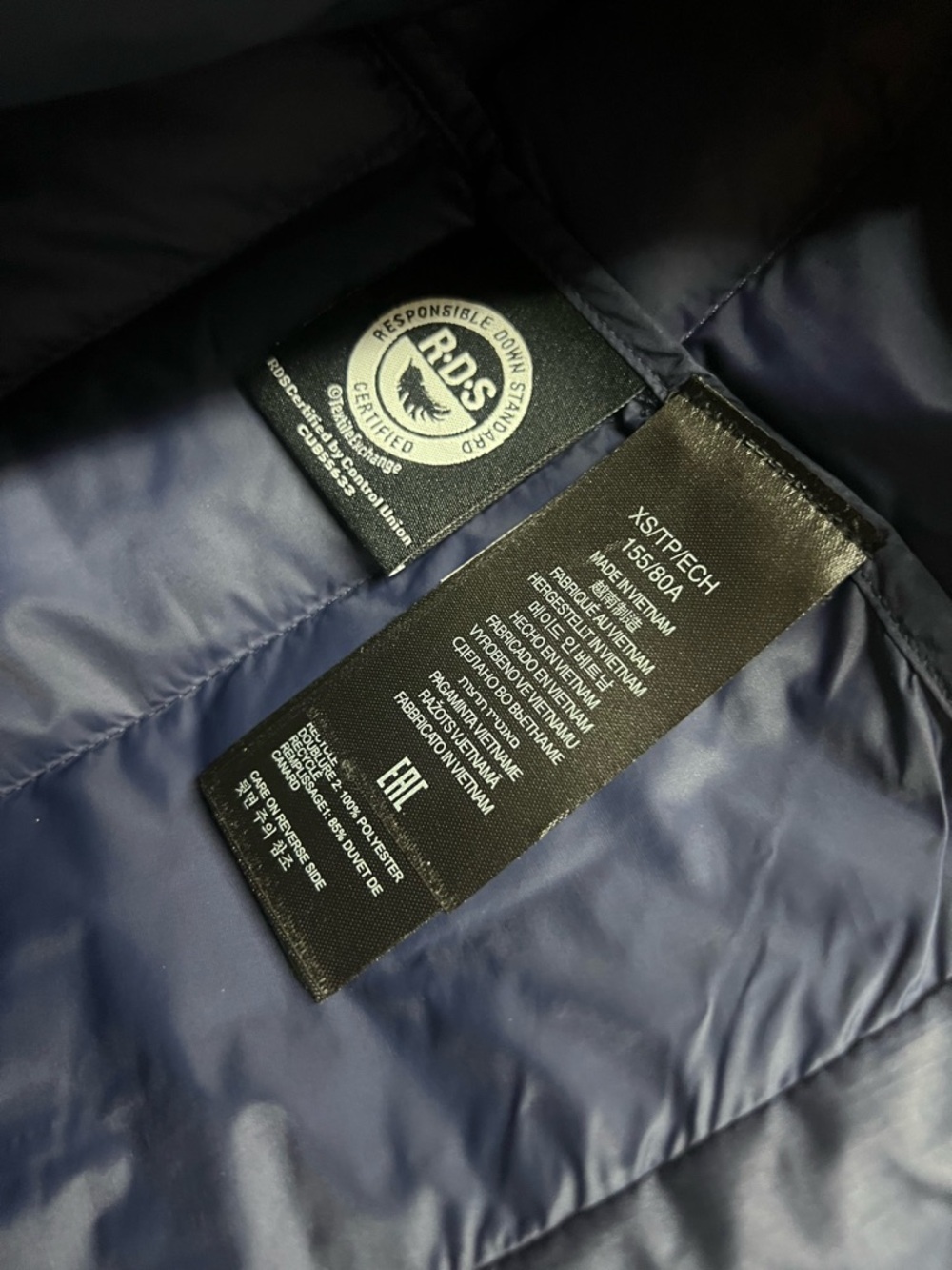 NWT Marmot Dark Blue Highlander 700 Duck Down Jacket‎ XS - Picture 7 of 8